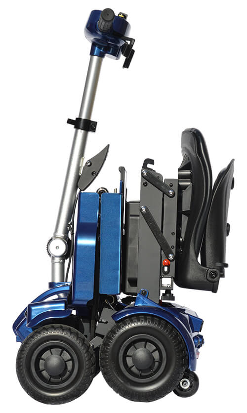 An i3 mobility scooter in the folded position An i3 mobility scooter in the folded position