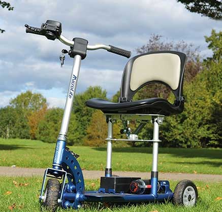 MicroLite mobility scooter in a field  MicroLite mobility scooter in a field