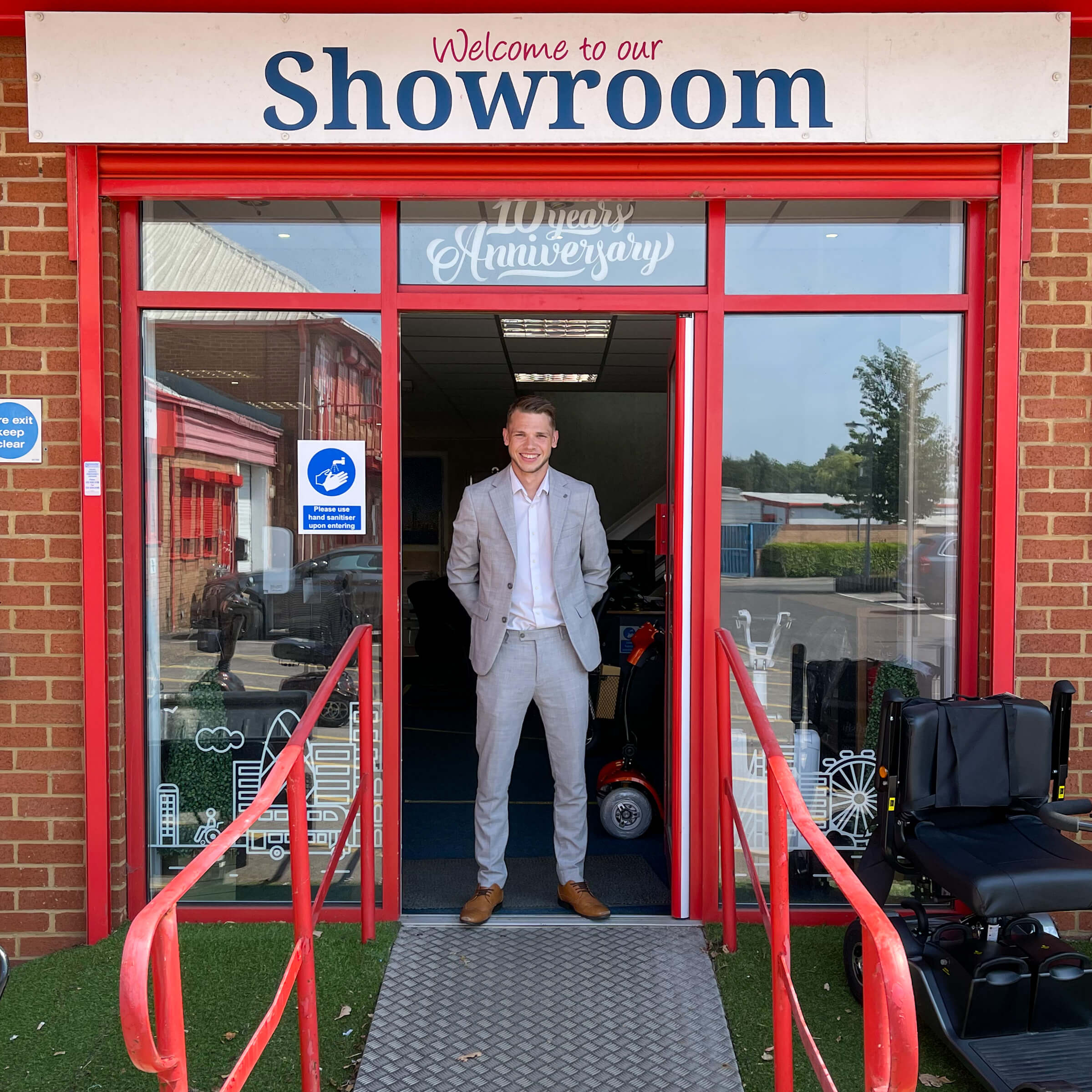 Joe is ready to greet you at our Waterlooville showroom